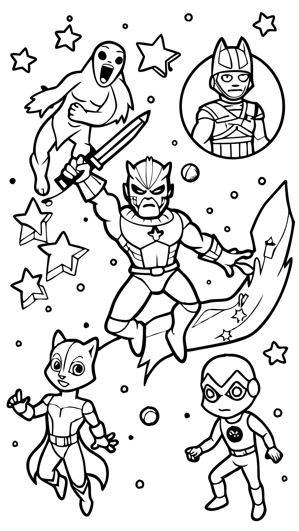 guardians of the galaxy coloring pages